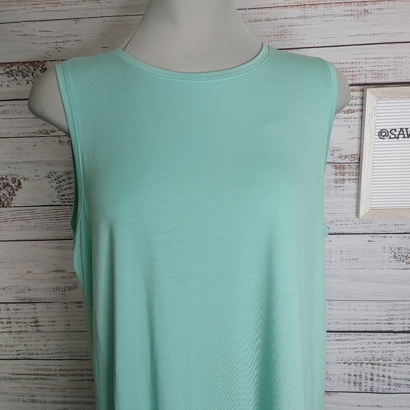 New EILEEN Fisher mint drop waist dress size - Picture 3 of 13